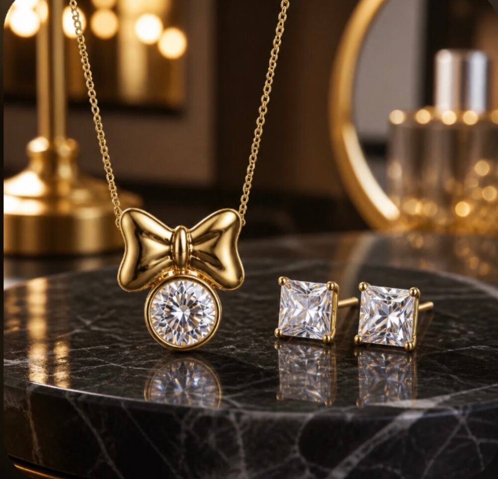 Swarovski 4 k Necklance/Earrings Set